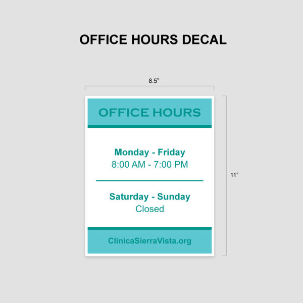 OFFICE HOURS DECAL Thumbnail