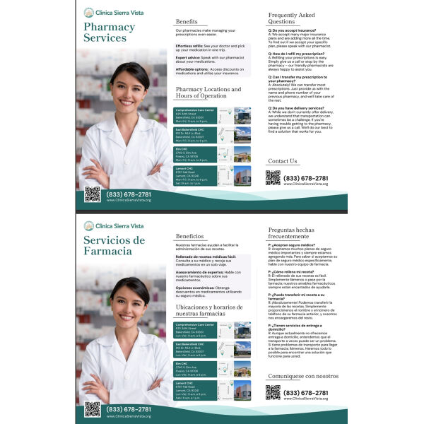 Pharmacy Service Trifold Thumbnail