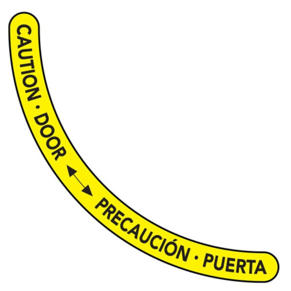 Floor Decal 30" - Caution Door Thumbnail
