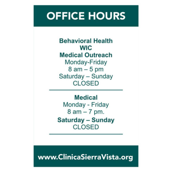 Decal - Door Hours Thumbnail